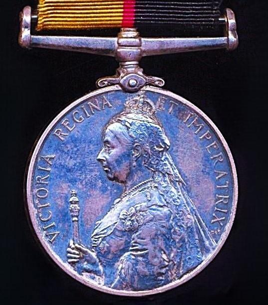 Sudan Medal 1896-1908. Silver issue (687. Naik. Kuppusami. 1/Madras.S & M.)