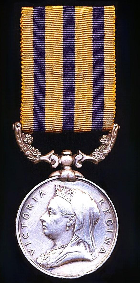 British South Africa Company Medal 1890-97. Reverse 'Rhodesia 1896'. No clasp (Sergt. J. J. Willmott. Robertsons. C.B.C.)