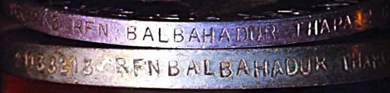 A India Independence and Malaya Emergency medal pair: Rifleman Balbahadur Thapa, 2nd Gurkha Rifles