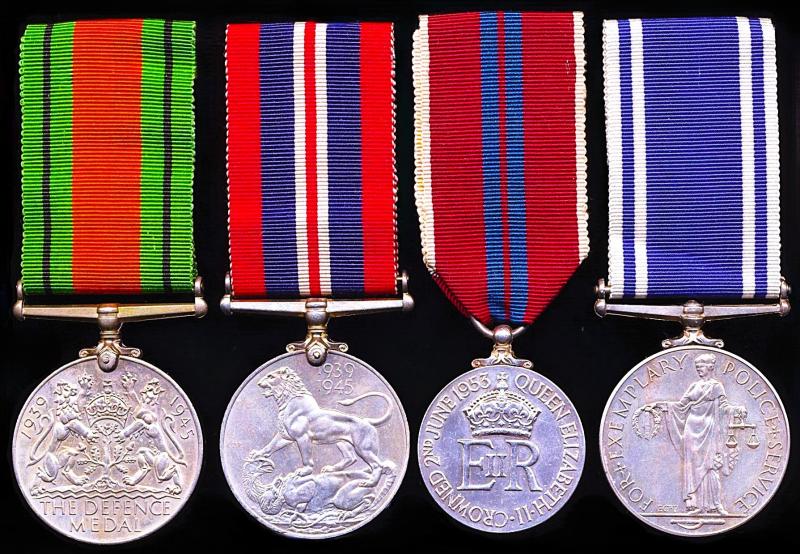 Norwich / Norfolk 'Woman Police Constable' local interest Second World War, Queen Elizabeth Coronation Medal and Police Long Service Medal group of 4: Constable Ivy Louise Middleton