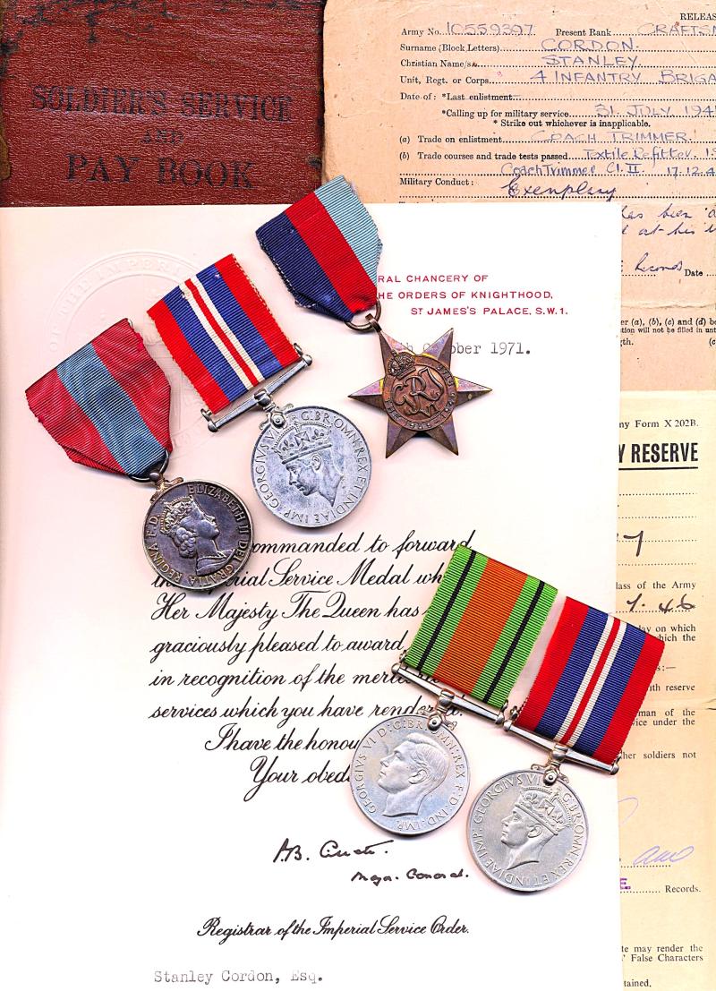 A Husband & Wife Second World War and Long Service medal lot of 5: Craftsman Stanley Cordon, R.E.M.E. late R.A.O.C. and Sergeant Edna Doreen Cordon Auxiliary Territorial Service