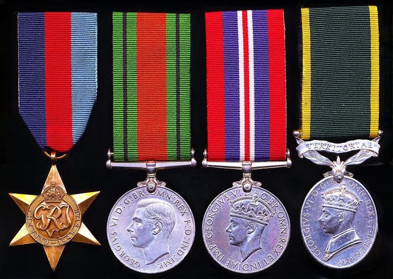 A confirmed Pipe-Major's Second World War era 'Fall of France 1940' campaign & long service medal group of 4: Sergeant John McKenzie Royal Regiment of Artillery late Pipe-Major 4th (City of Aberdeen) Battalion Gordon Highlanders