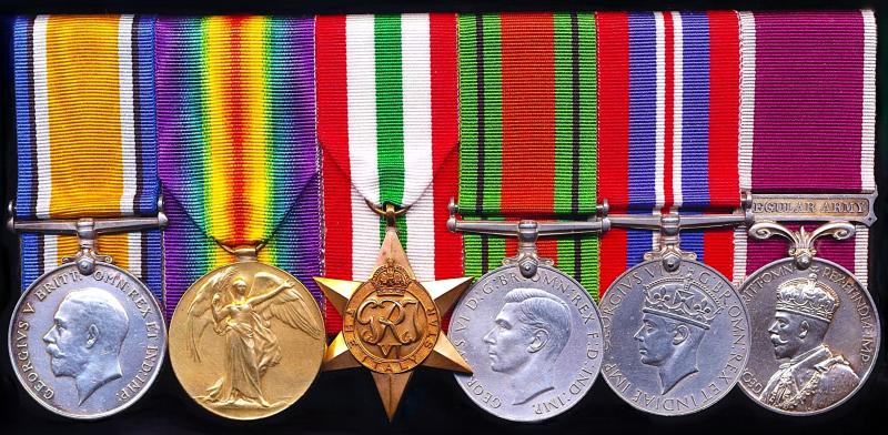 A most tragic 'Death by Cut-Throat Razor' group of 6, to Officer who served in France & Flanders, Turkey & China (Tientsin & Shanghai) & in Italy 1945: Captain William James Newton, Royal Army Pay Corps, late 7th Bn King's Shropshire Light Infantry