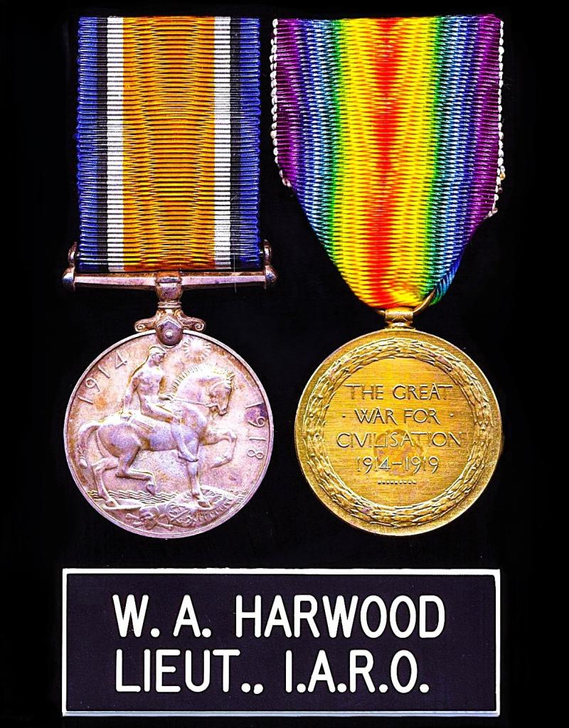 A Blackburn interest Meteorologist's Great War Indian Army medal pair: Lieutenant William Albert Harwood, 19th Agra Coy IDF, late Indian Army Reserve of Officers (att'd 6th Field Service Company King George V's Own Bengal Sappers & Miners