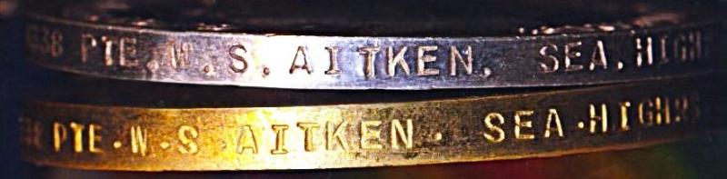 A Dunbar / Haddington interest 'Old Contemptible' casualty 'Shot in the Jaw' at Messines, medal group of 3: Private William Sheriff Aitken, 2nd Battalion Seaforth Highlanders (Ross-shire Buffs, The Duke of Albany’s)