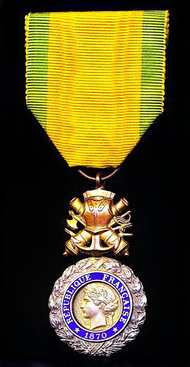 France: Military Medal (Medaille Militaire). 3rd Republic, 1870-1940 type, with obverse date '1870'