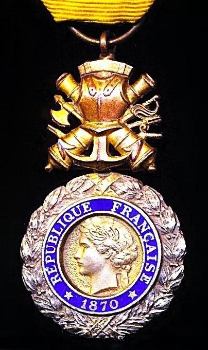 France: Military Medal (Medaille Militaire). 3rd Republic, 1870-1940 type, with obverse date '1870'