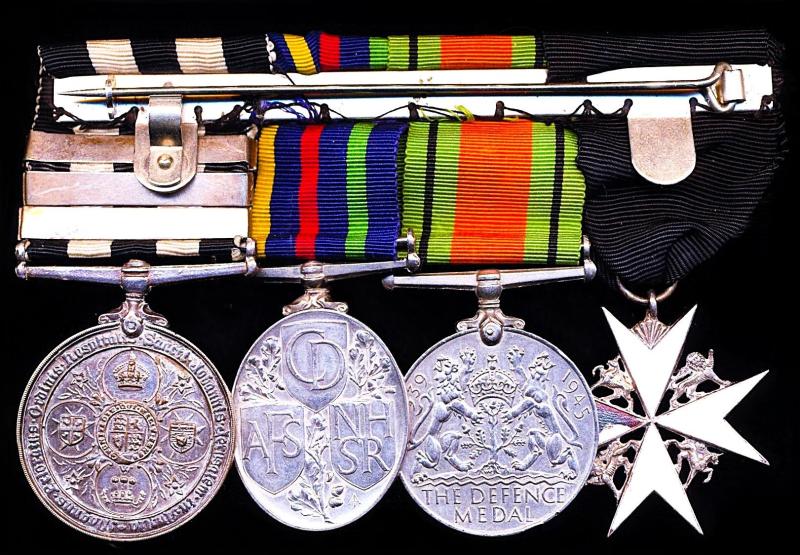 An Order of St John group of four awarded to Corps Superintendent F. A. Herbert, Kent St. John Ambulance Brigade