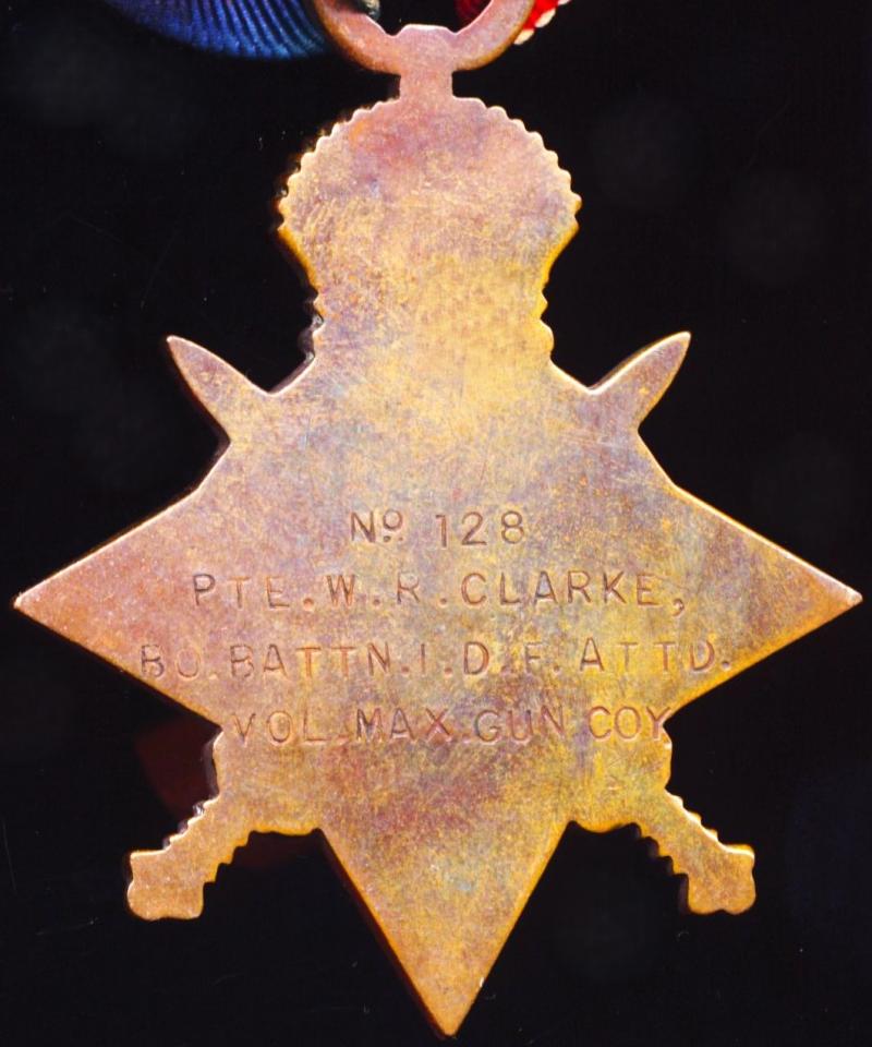 A Volunteer's 'East Africa' casualty medal group of 7: Assistant Controller of Customs, William Robert Clarke, M.B.E., H.M. Indian Customs Service late No. 1 Gun, Bombay Section Volunteer Maxim Gun Company & Bombay Volunteer Rifles
