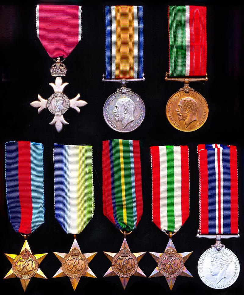 A Sunderland & Gorleston interest Mariner's World Wars O.B.E. & campaign group of 8: Chief Engineer Robert James Shand, late M.V. 'Ocean Vanity' Mercantile Marine