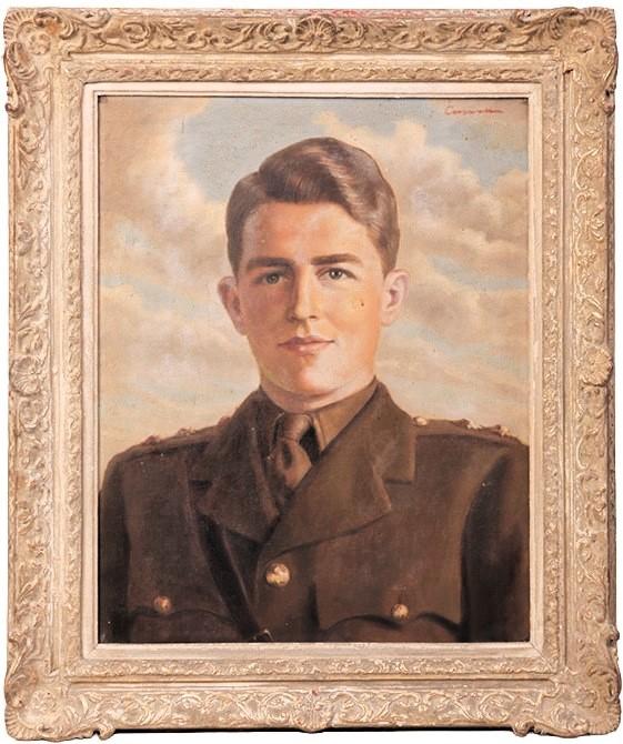 Portrait in Oils: Lieutenant John Andrew Cardew Duncan (1924-1945), late Kings Company, 1st Battalion Grenadier Guards. Died of Wounds at Liberation of Aalten, Netherlands, 30 March 1945