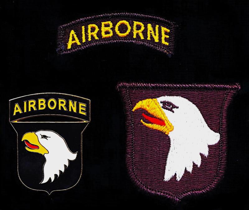 United States Army: 101st Airborne Division (Air Assault). Lot of insignia circa 1970-2026