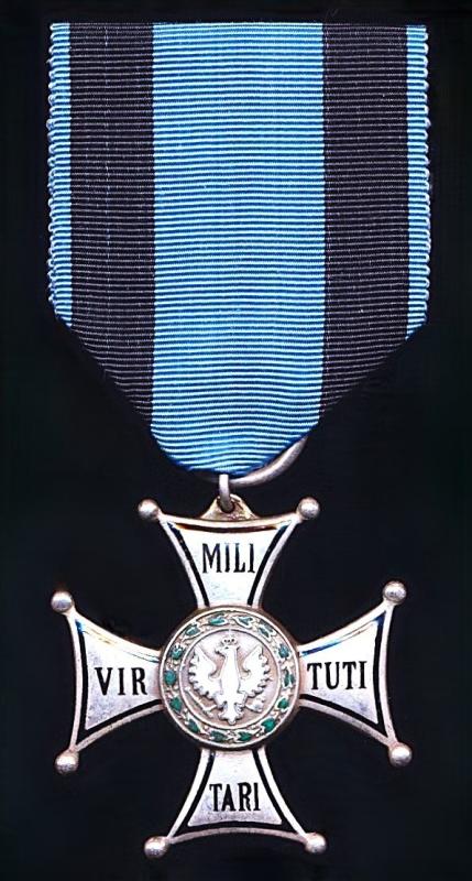 Poland: Order of Virtuti Militari. 5th Class silvered & enamel breast badge