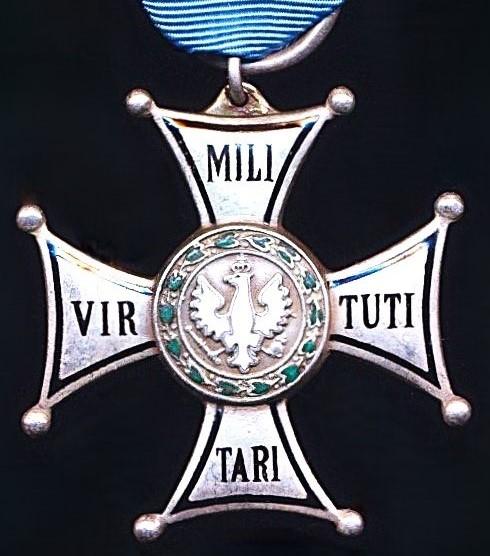 Poland: Order of Virtuti Militari. 5th Class silvered & enamel breast badge