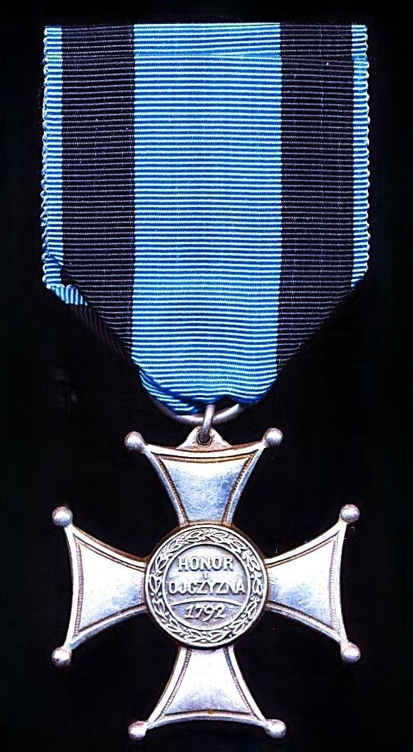 Poland: Order of Virtuti Militari. 5th Class silvered & enamel breast badge