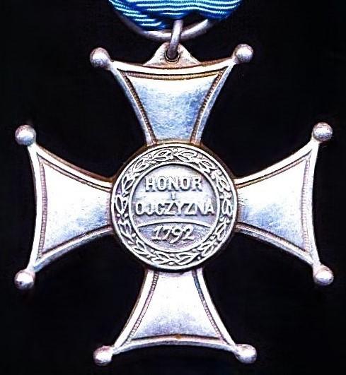 Poland: Order of Virtuti Militari. 5th Class silvered & enamel breast badge