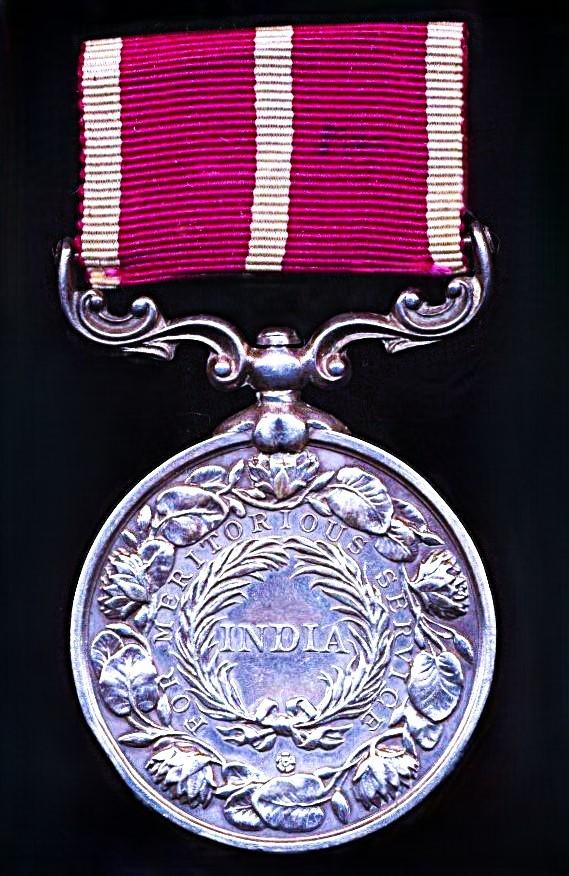 India Meritorious Service Medal,. EDVII issue (6 Kot Dufdr. Nawal Khan 30th. Mule Corps)