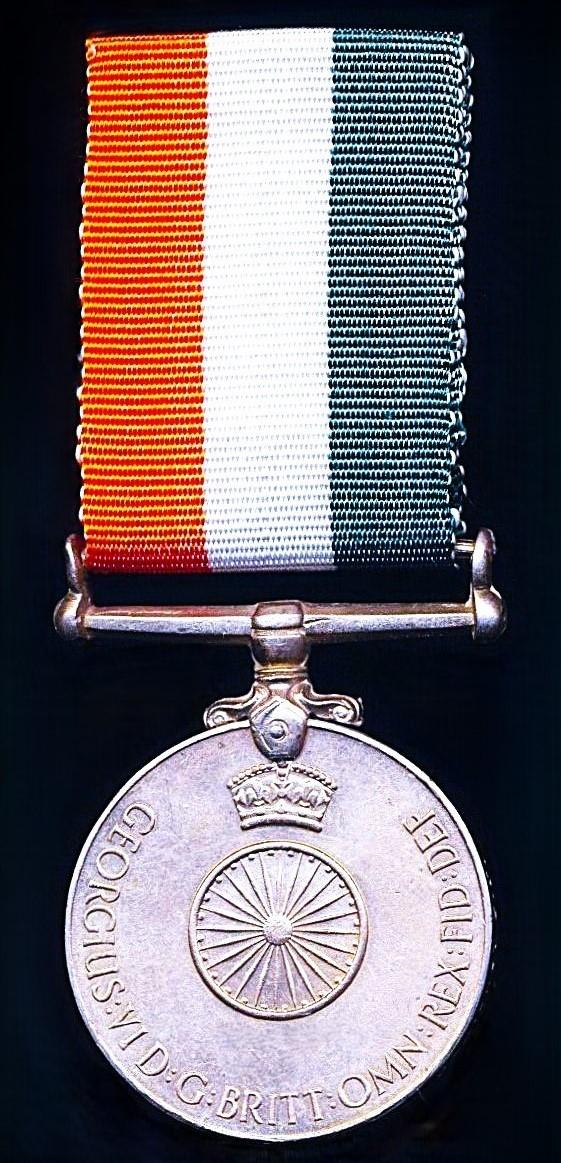 India (Dominion): Independence Medal 1947 (2549 Spr. Jarnail Singh, Faridkot S.F.)