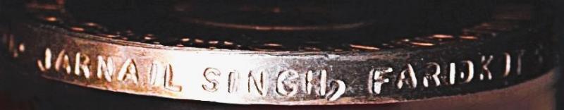 India (Dominion): Independence Medal 1947 (2549 Spr. Jarnail Singh, Faridkot S.F.)