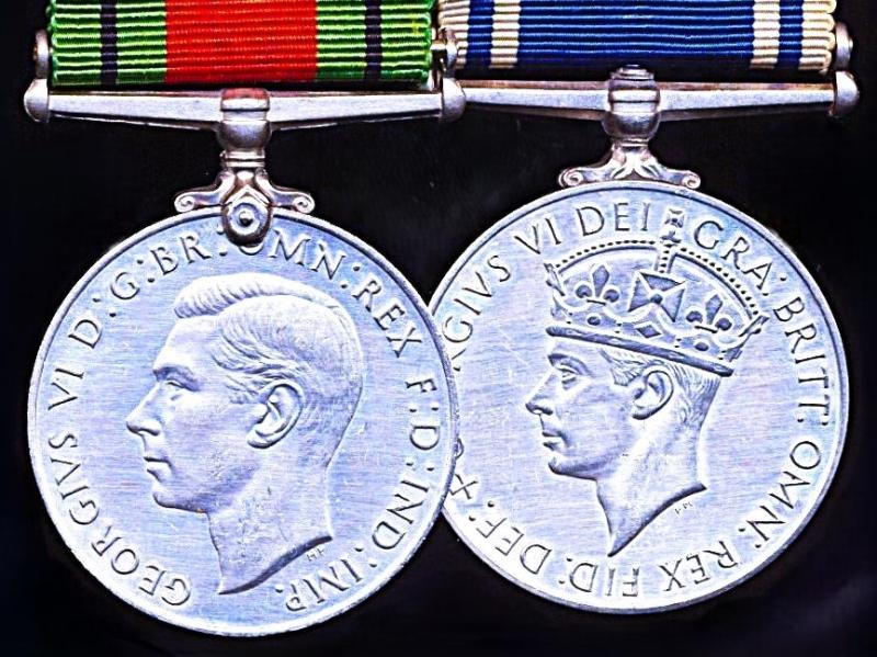 A Carmarthenshire interest Second World War 'Home Defence' and Police Long service medal pair: Constable Thomas Glyndwyr Beynon, Carmarthenshire Constabulary