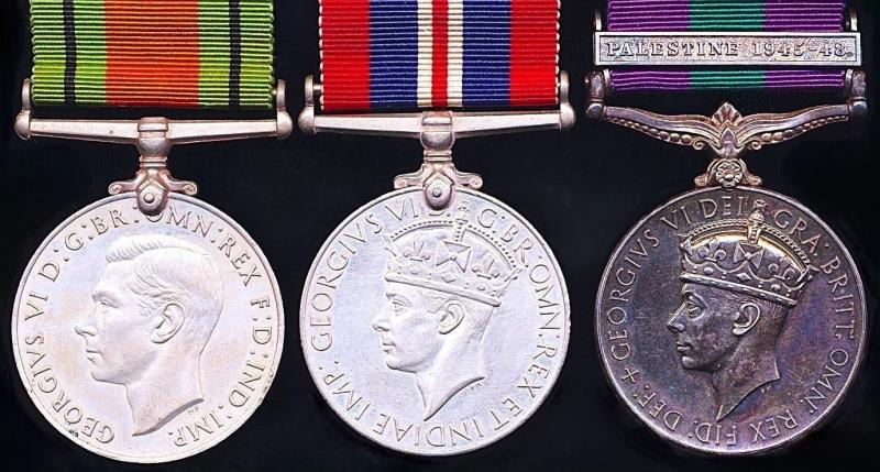 A Second World War and Palestine campaign, to a British soldier who served in Palestine at the time of the 'S.S. Exodus' incident: Private John Arfon Hughes, 2nd Battalion Cheshire Regiment late Royal Welsh Fusiliers