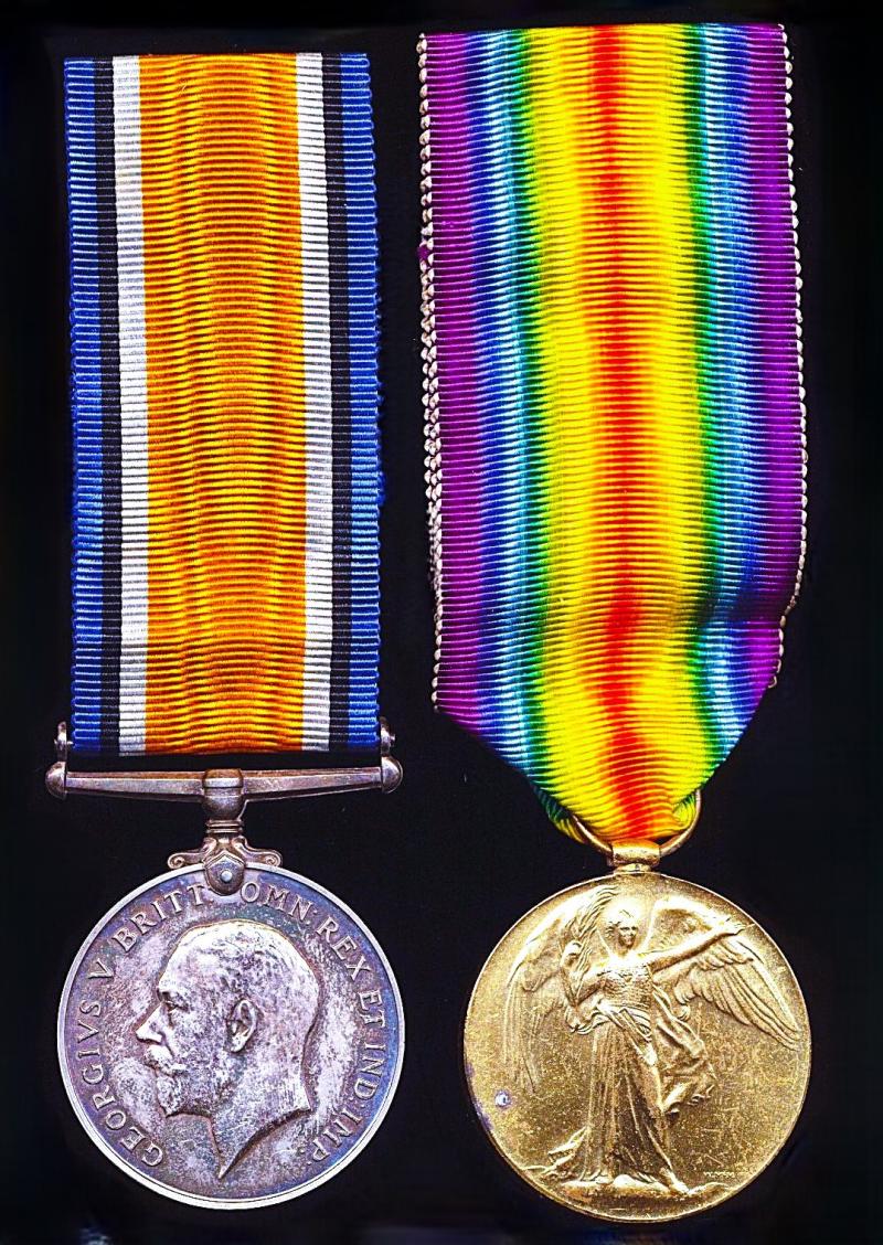 A Devonshire Great War 'Gunners' interest medal pair: Gunner Robert Herniman Royal Field Artillery, Royal Regiment of Artillery