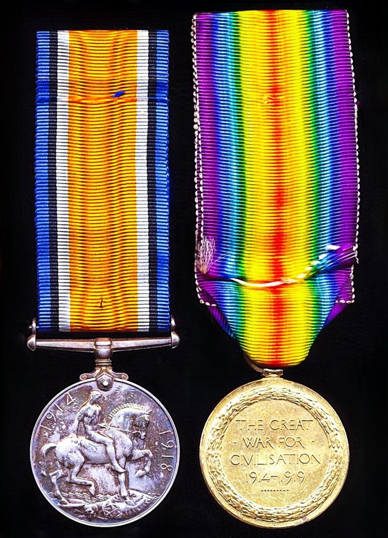 A Devonshire Great War 'Gunners' interest medal pair: Gunner Robert Herniman Royal Field Artillery, Royal Regiment of Artillery