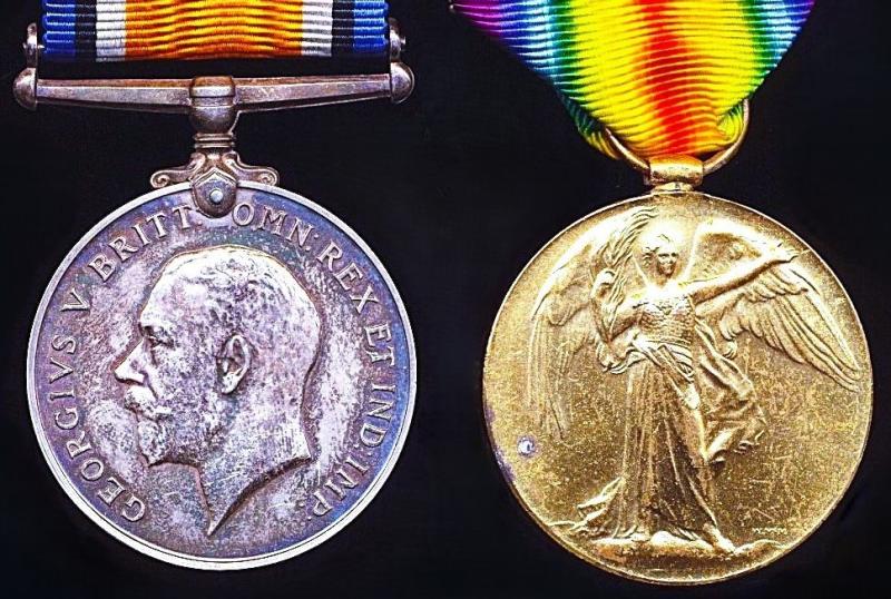 A Devonshire Great War 'Gunners' interest medal pair: Gunner Robert Herniman Royal Field Artillery, Royal Regiment of Artillery