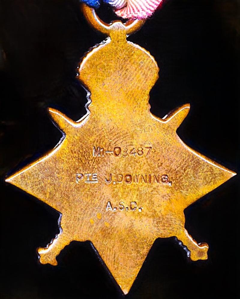 A Rotherham local interest Great War 'Zillebeeke Lake 1917 Casualty' and Fire Chief's long service medal group of 4: Chief Superintendent Joseph Downing, Rotherham Fire Brigade, late Army Service Corps and Rotherham Borough Police